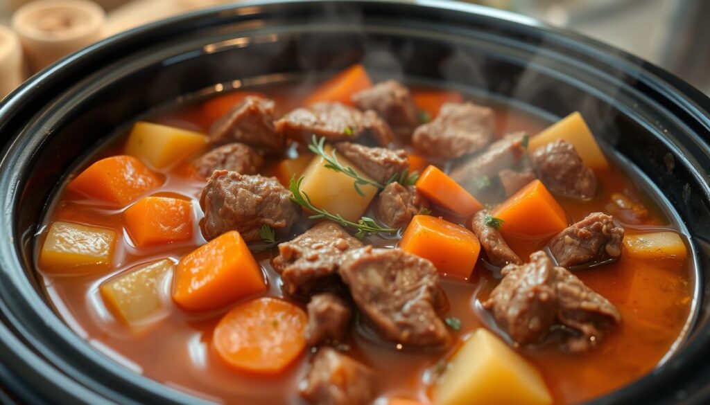 Slow cooker venison stew