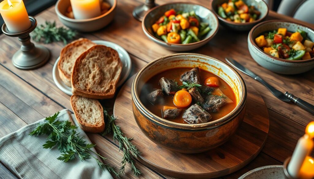 Venison stew serving suggestions