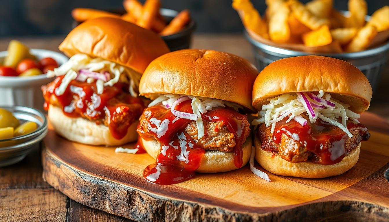 barbecue chicken sliders